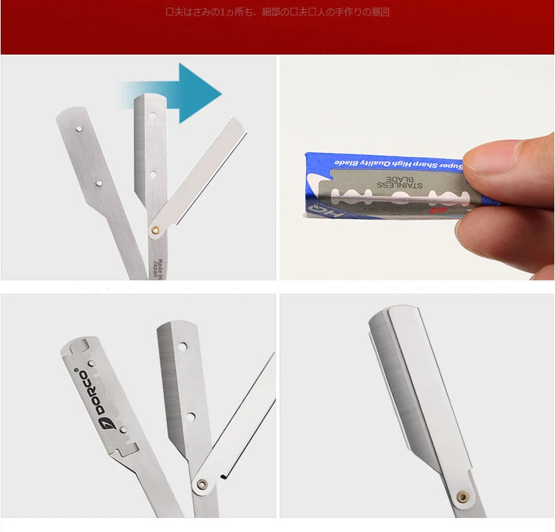 Stainless Steel Straight Razor Barber Pro