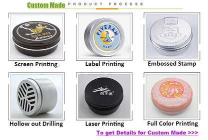 Aluminum Cosmetic Cream Storage Jar Set