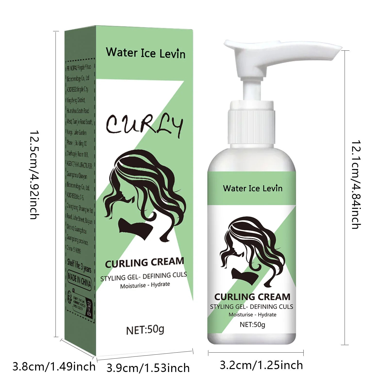 Curly Hair Styling Cream Moisture Shine Pro