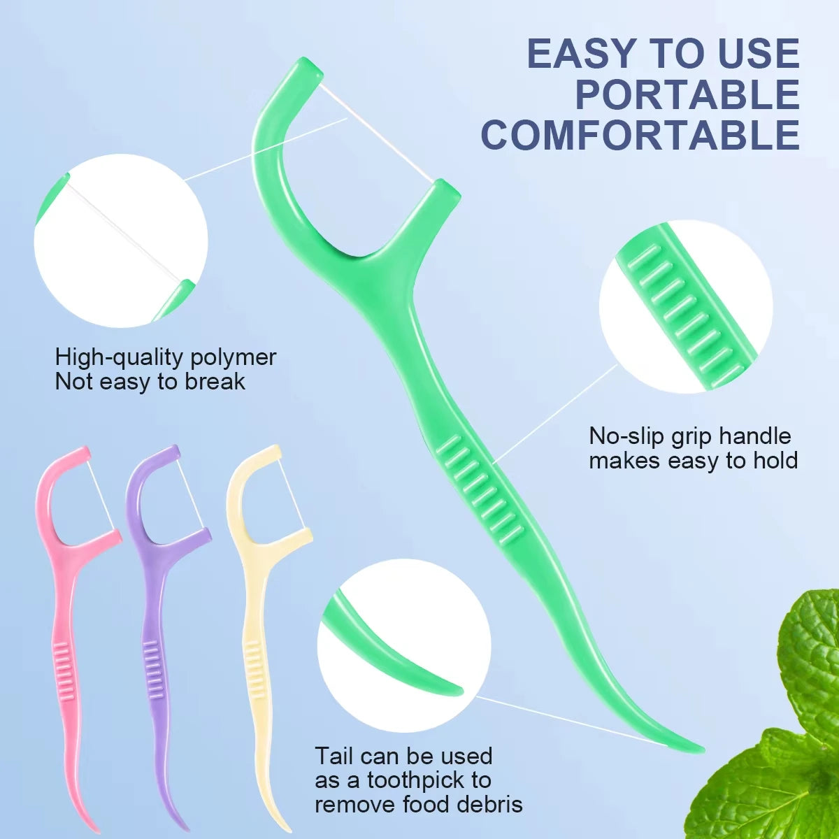 Mint Dental Floss Picks 450pcs Set