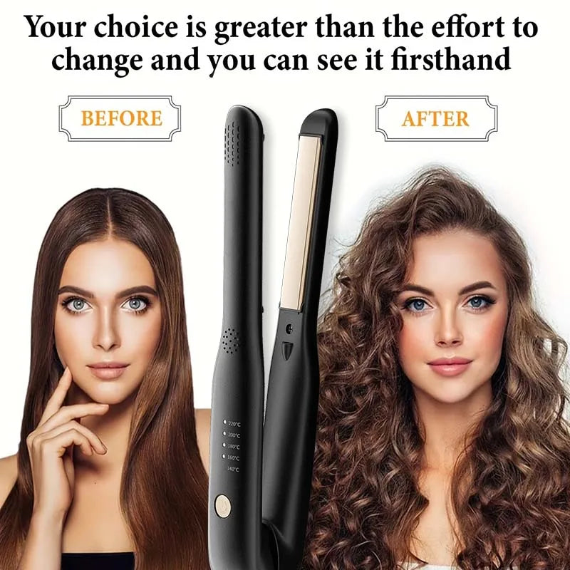 Mini Ceramic Hair Straightener Curler
