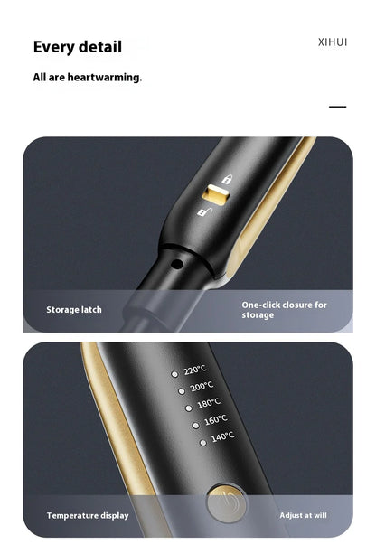 Mini Ceramic Hair Straightener Curler