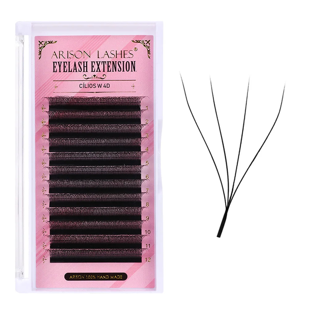3D 6D W Shape Premade Volume Lash Fans Pro