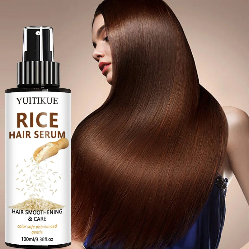   Rice Water Hair Serum Spray Nourish Shine