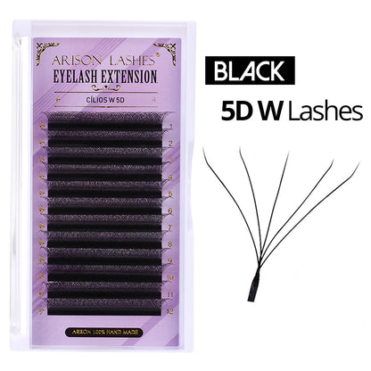 3D 6D W Shape Premade Volume Lash Fans Pro