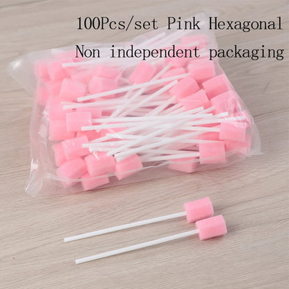 Disposable Oral Care Sponge Swabs 100pc