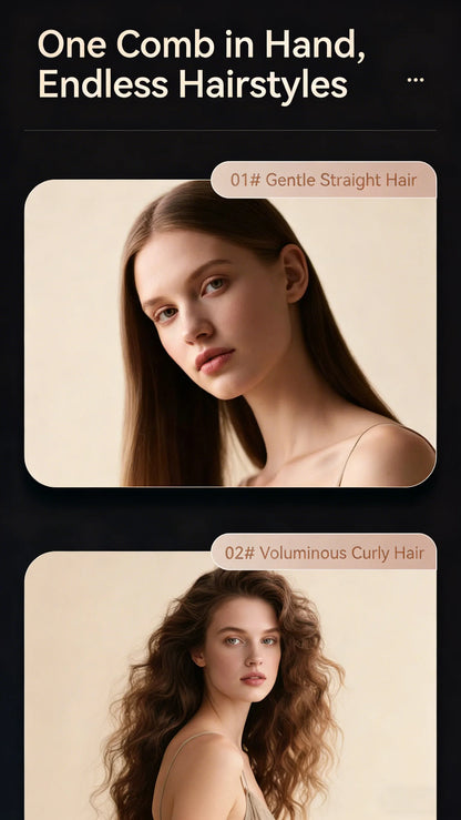 Rotating Hair Dryer Styling Brush Tool