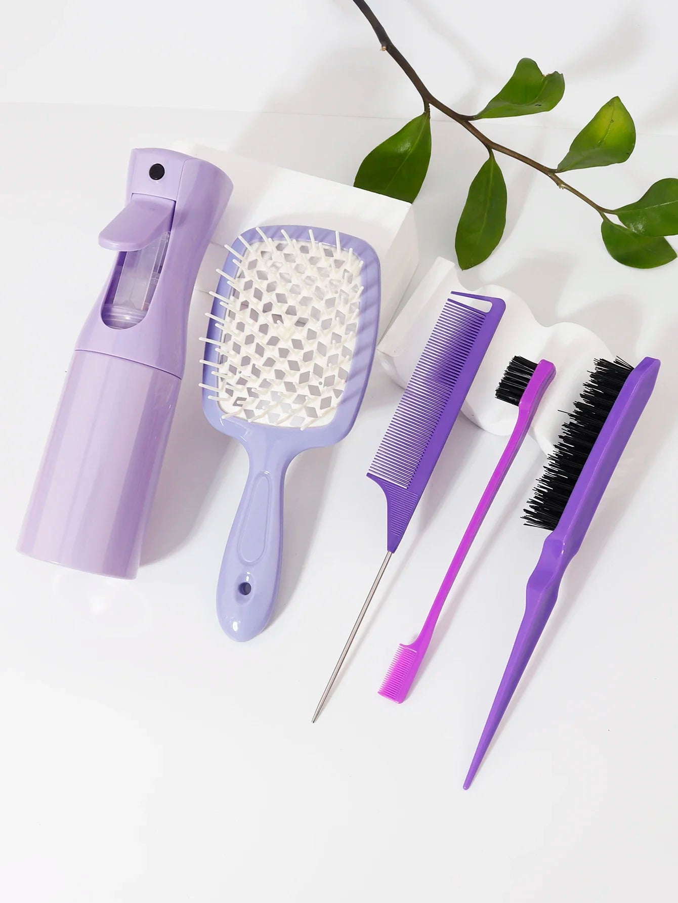 5pcs Hair Styling Comb Set Salon Pro Kit