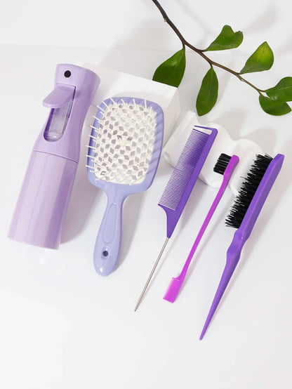 5pcs Hair Styling Comb Set Salon Pro Kit