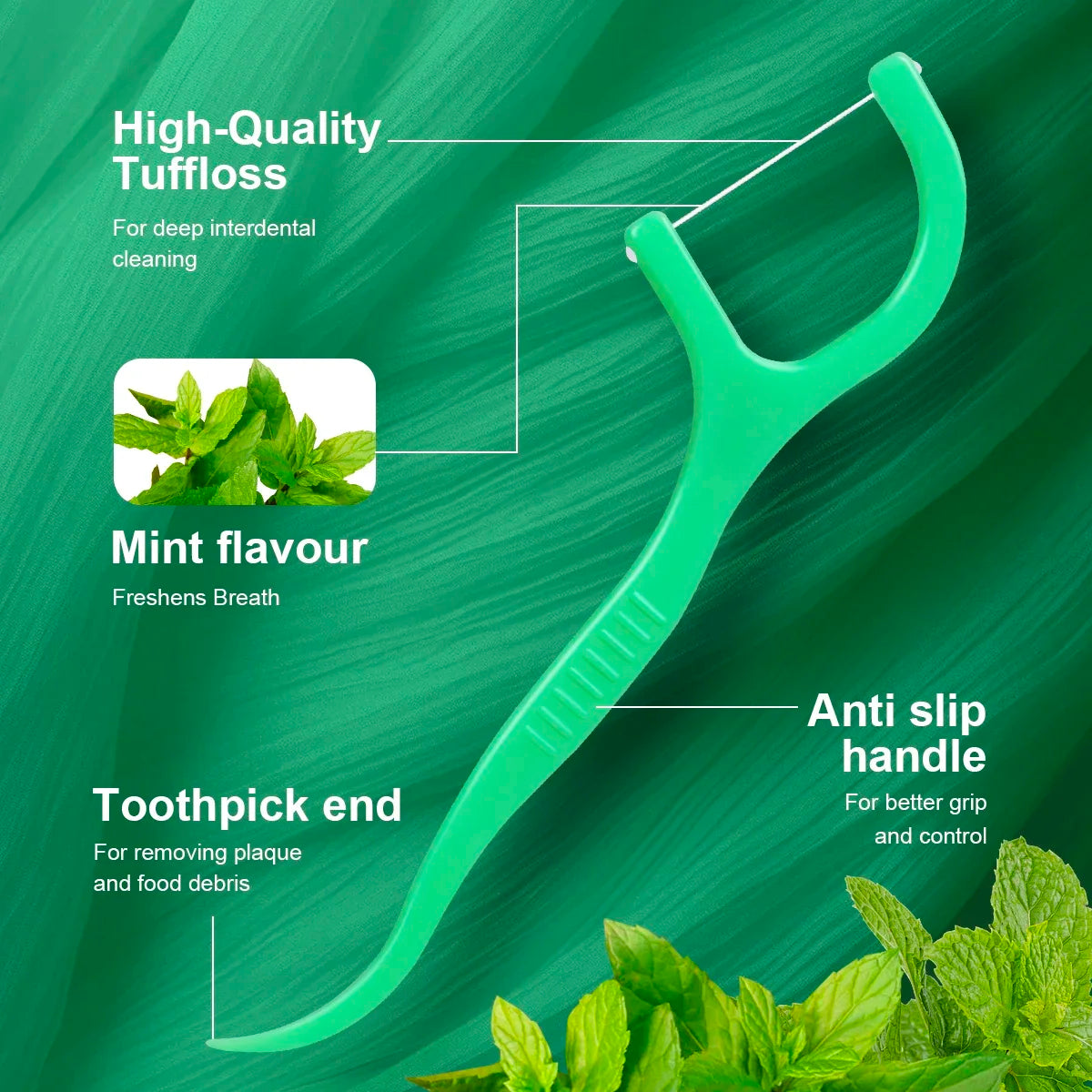 Mint Dental Floss Picks 450pcs Set