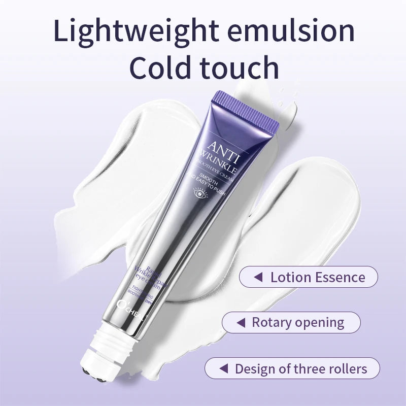 Anti Wrinkle Eye Cream Roller Massager Pro reduces dark circles, hydrates deeply, smooths fine lines, and refreshes tired eyes for a youthful look