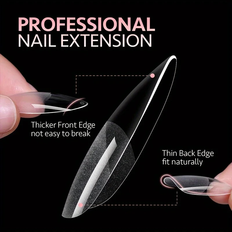 120Pcs Press On Nail Tips Full Cover Set Pro