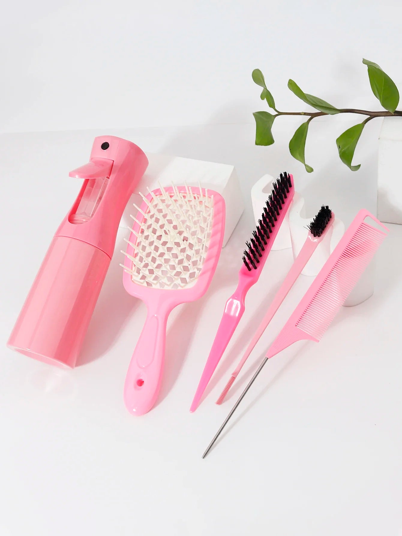5pcs Hair Styling Comb Set Salon Pro Kit