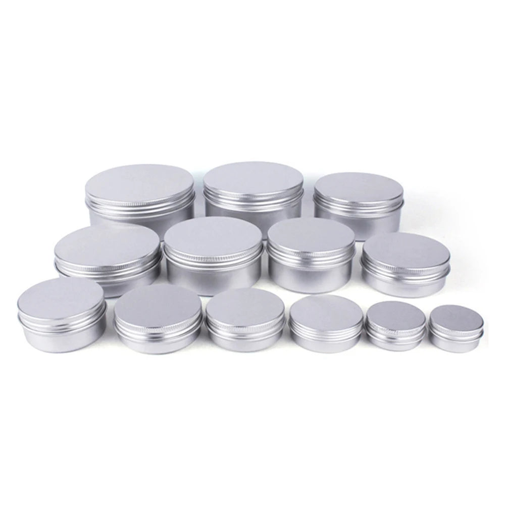 Aluminum Cosmetic Cream Storage Jar Set