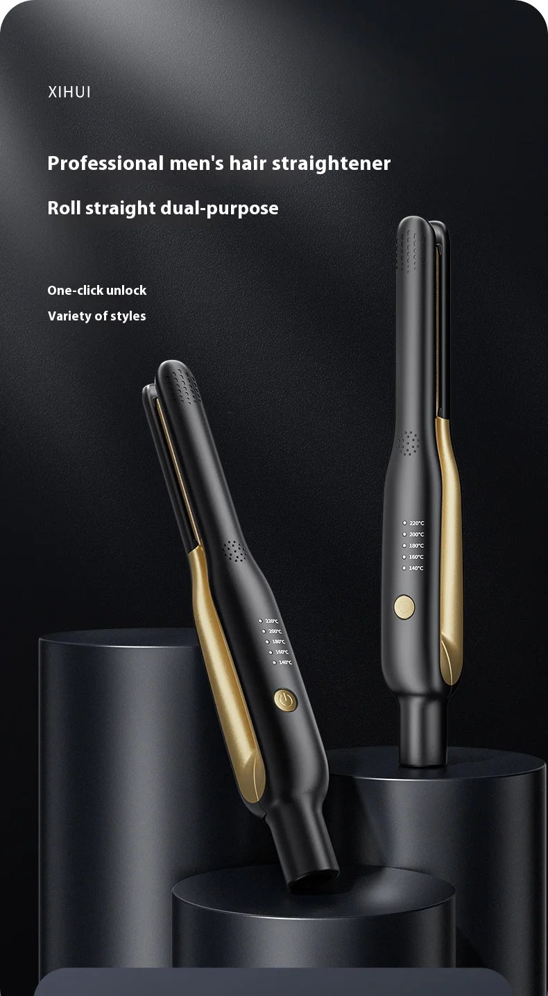 Mini Ceramic Hair Straightener Curler