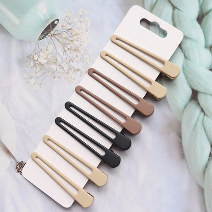 Vintage Frosted Geometry Hairpins Set 8pcs