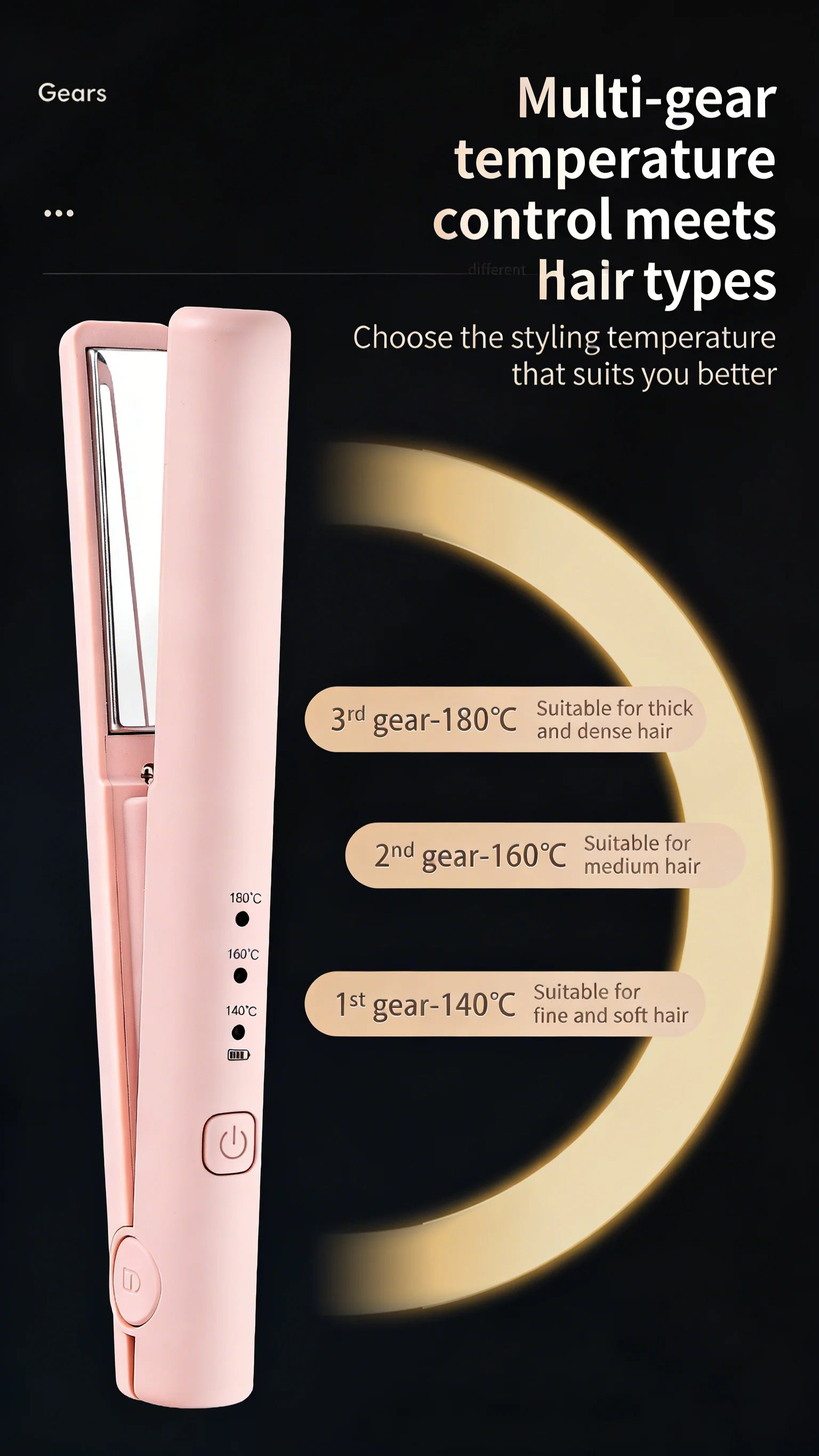 Rotating Hair Dryer Styling Brush Tool