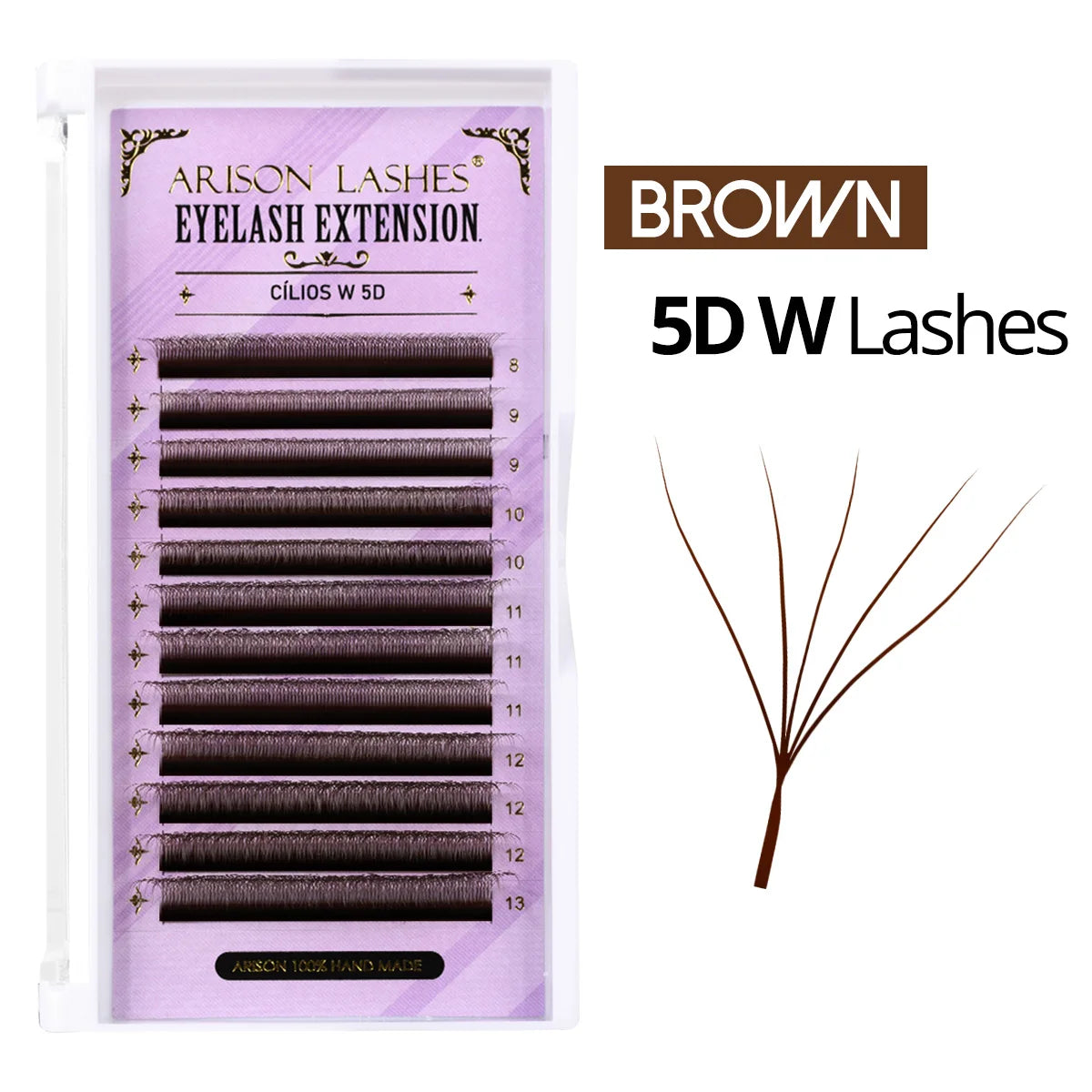 3D 6D W Shape Premade Volume Lash Fans Pro