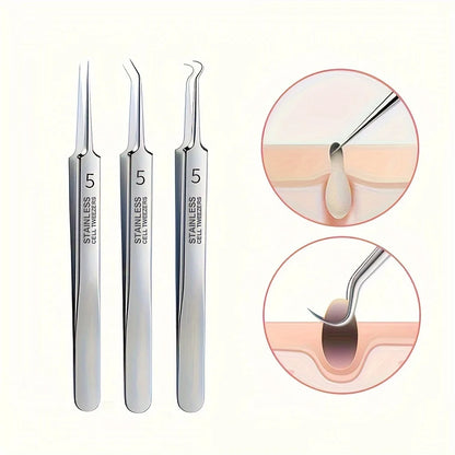 Ultra Fine Blackhead Tweezers Acne Tool Pro