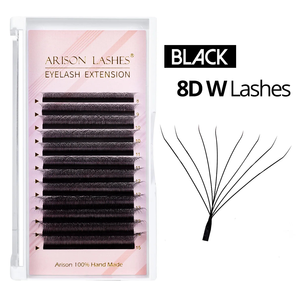 3D 6D W Shape Premade Volume Lash Fans Pro