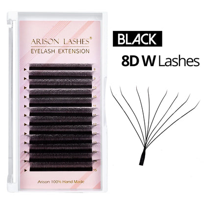 3D 6D W Shape Premade Volume Lash Fans Pro
