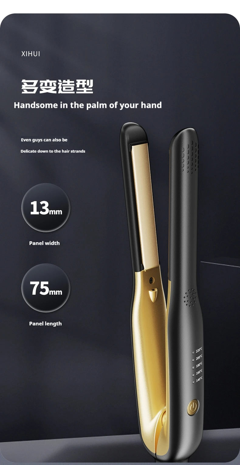 Mini Ceramic Hair Straightener Curler