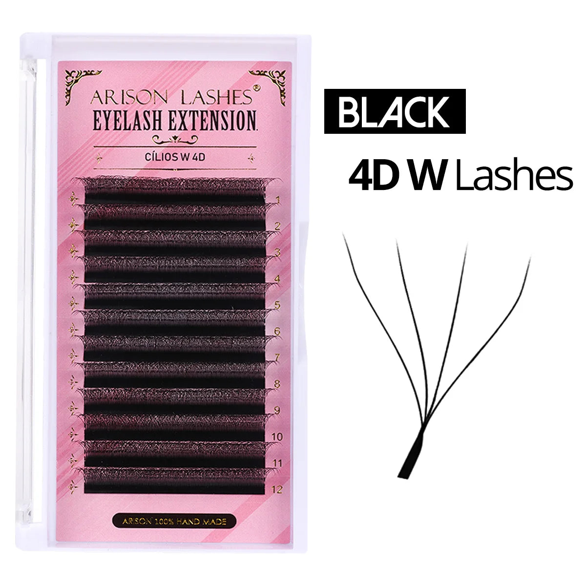 3D 6D W Shape Premade Volume Lash Fans Pro
