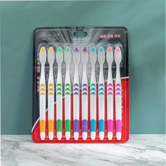 Ultra Soft Nano Toothbrush Set 10pcs