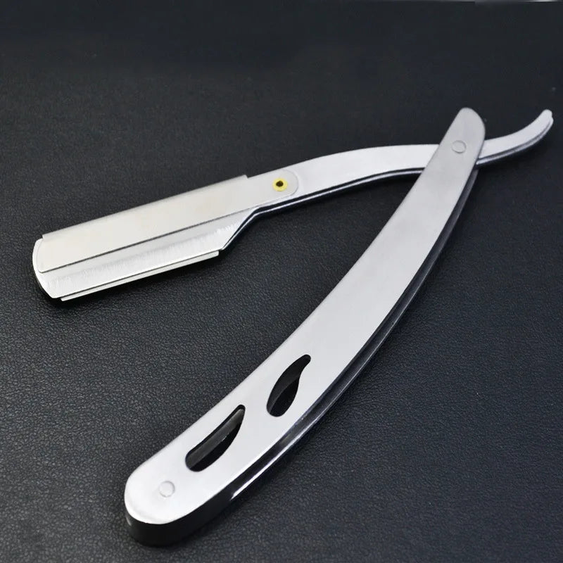 Men Straight Razor Barber Pro Steel Blade