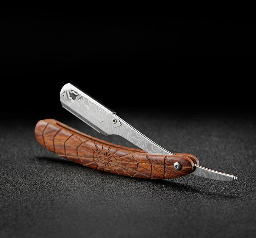 Men Straight Razor Barber Pro Steel Blade