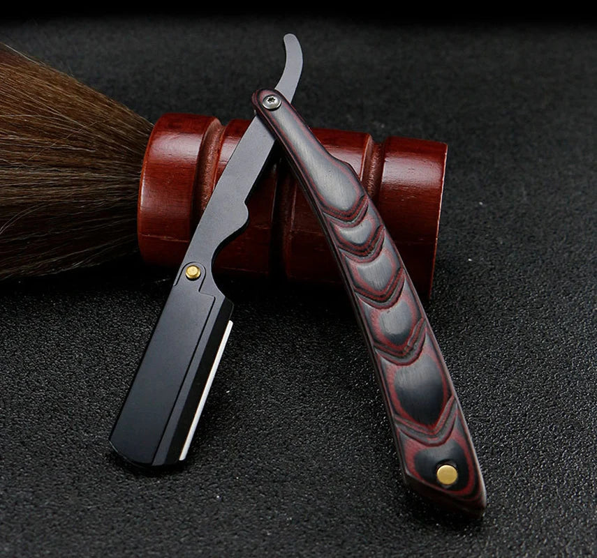 Men Straight Razor Barber Pro Steel Blade