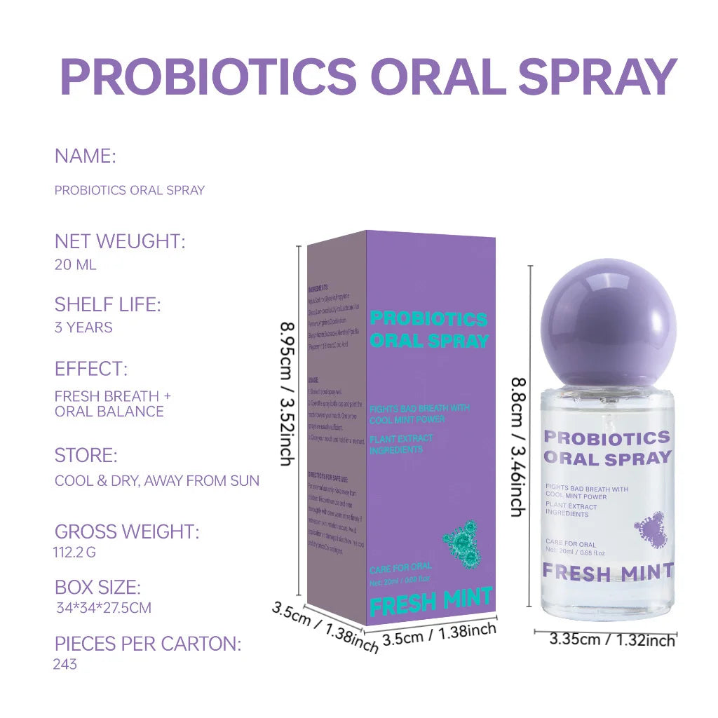 Fresh Mint Oral Spray 20ml Portable