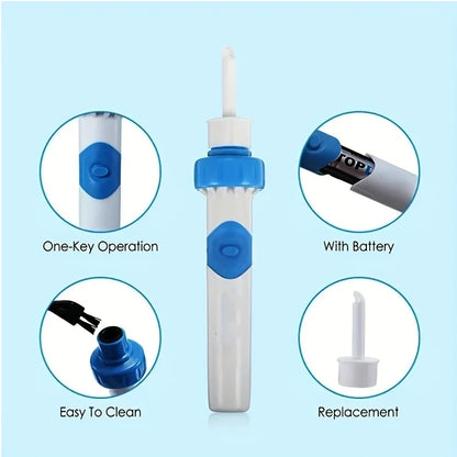 Electric Ear Wax Vacuum Cleaner Kit Portable