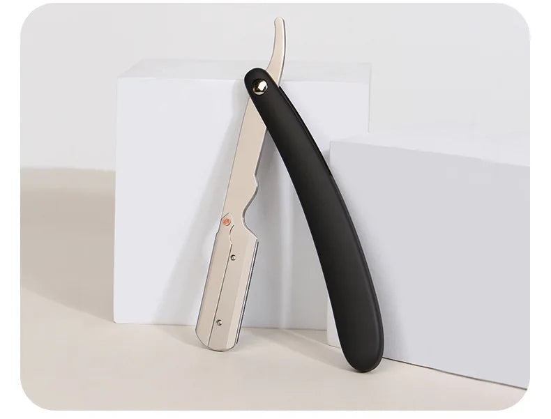 Men Straight Razor Barber Pro Steel Blade