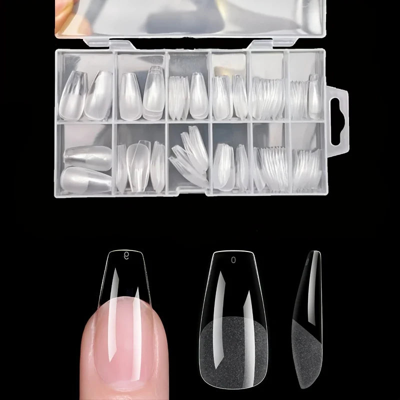 120Pcs Press On Nail Tips Full Cover Set Pro
