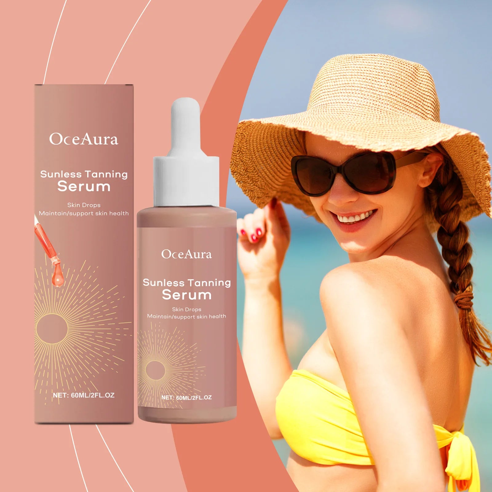 Herbal Sunless Tanning Essence Bronze Glow