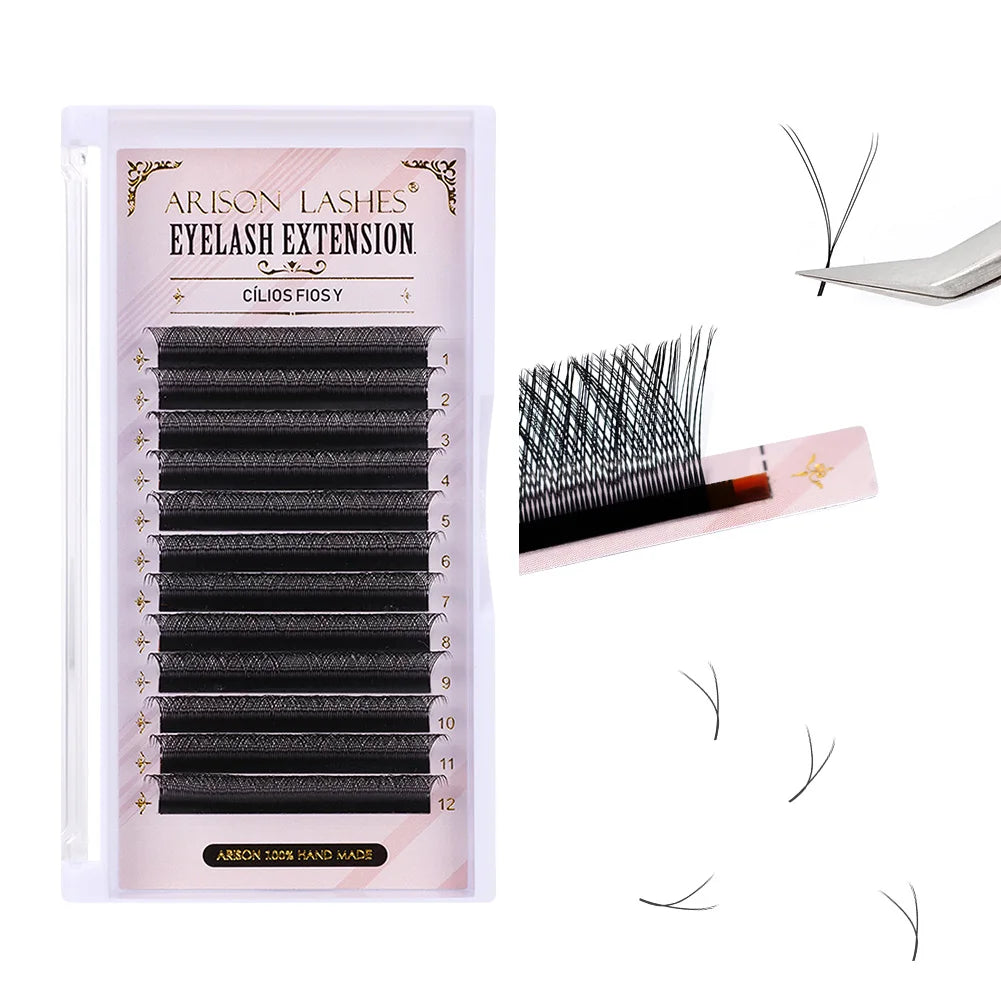 3D 6D W Shape Premade Volume Lash Fans Pro