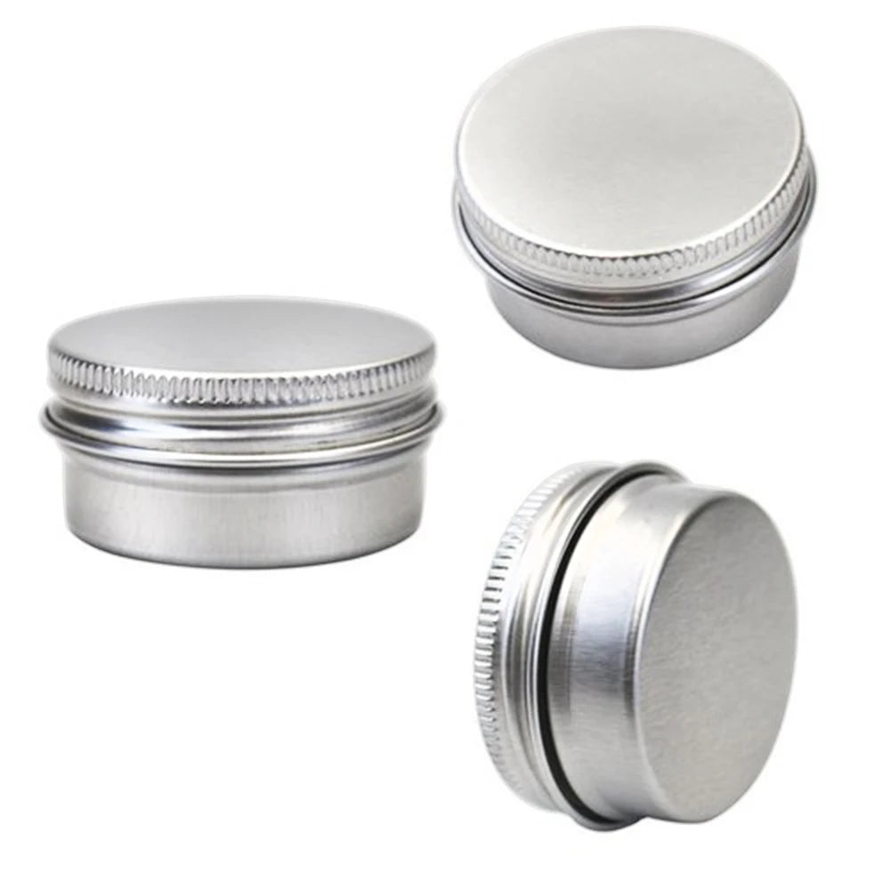 Aluminum Cosmetic Cream Storage Jar Set