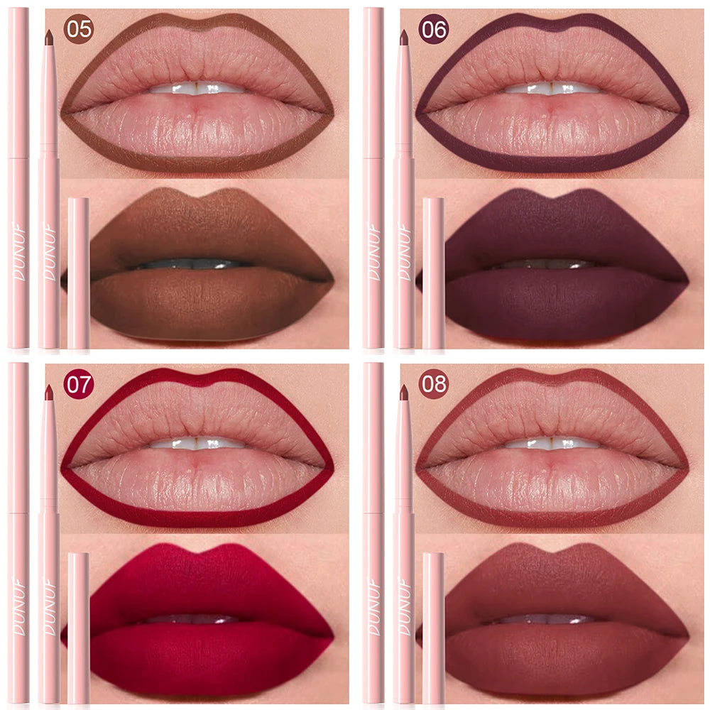 6pcs Waterproof Lip Liner Set Long Lasting