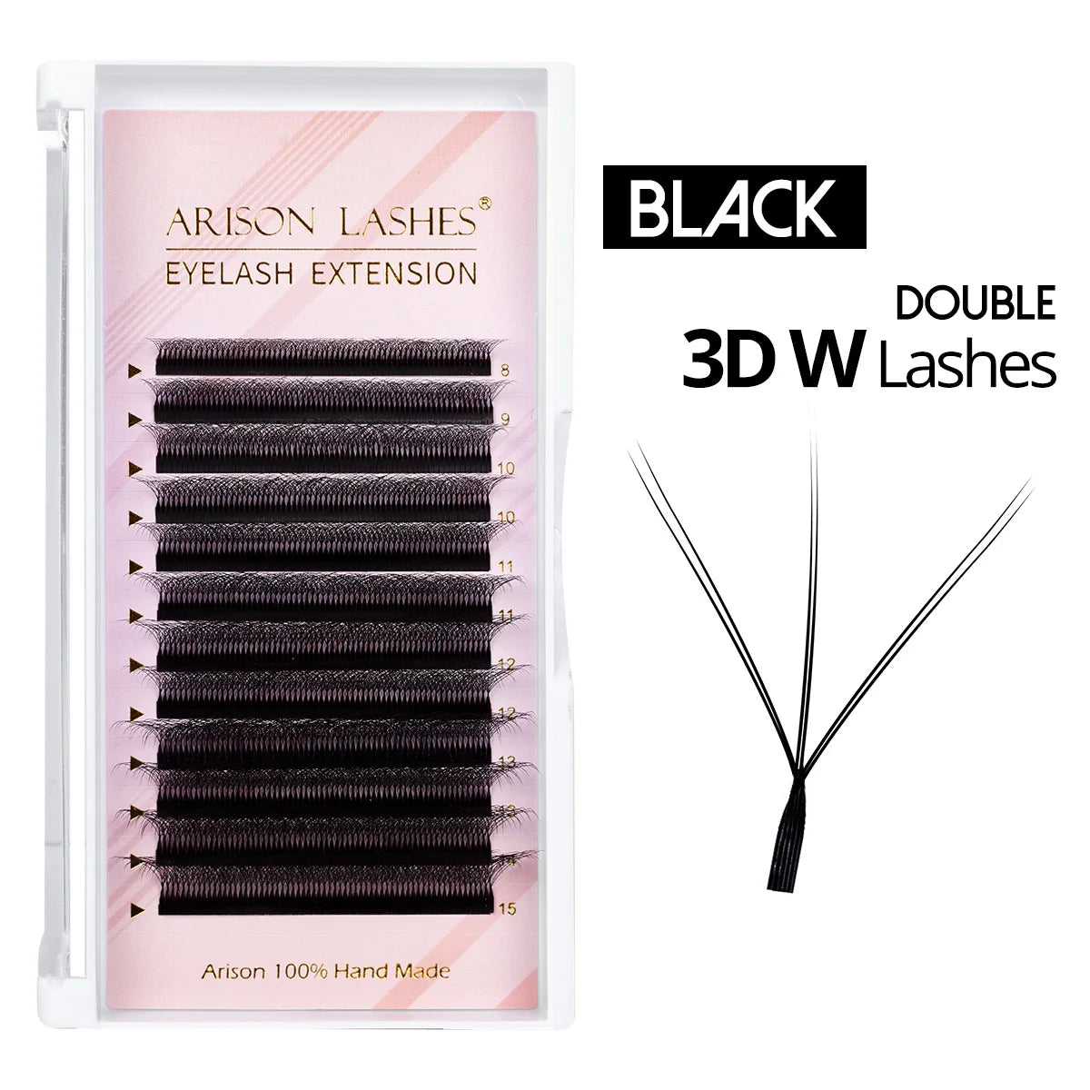 3D 6D W Shape Premade Volume Lash Fans Pro