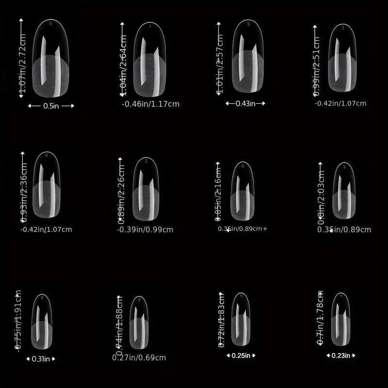 120Pcs Press On Nail Tips Full Cover Set Pro