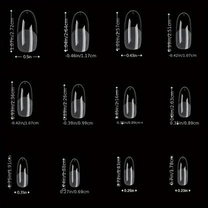 120Pcs Press On Nail Tips Full Cover Set Pro