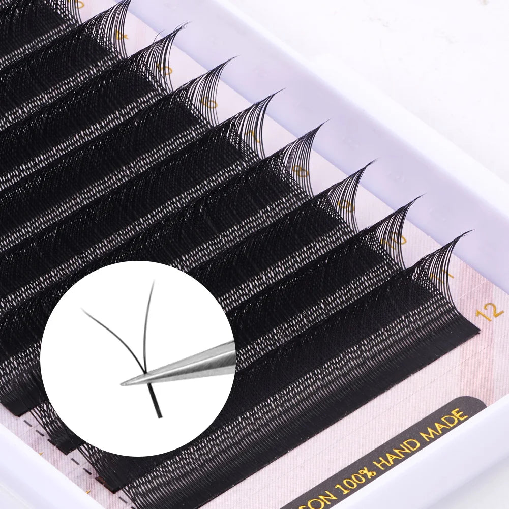 3D 6D W Shape Premade Volume Lash Fans Pro