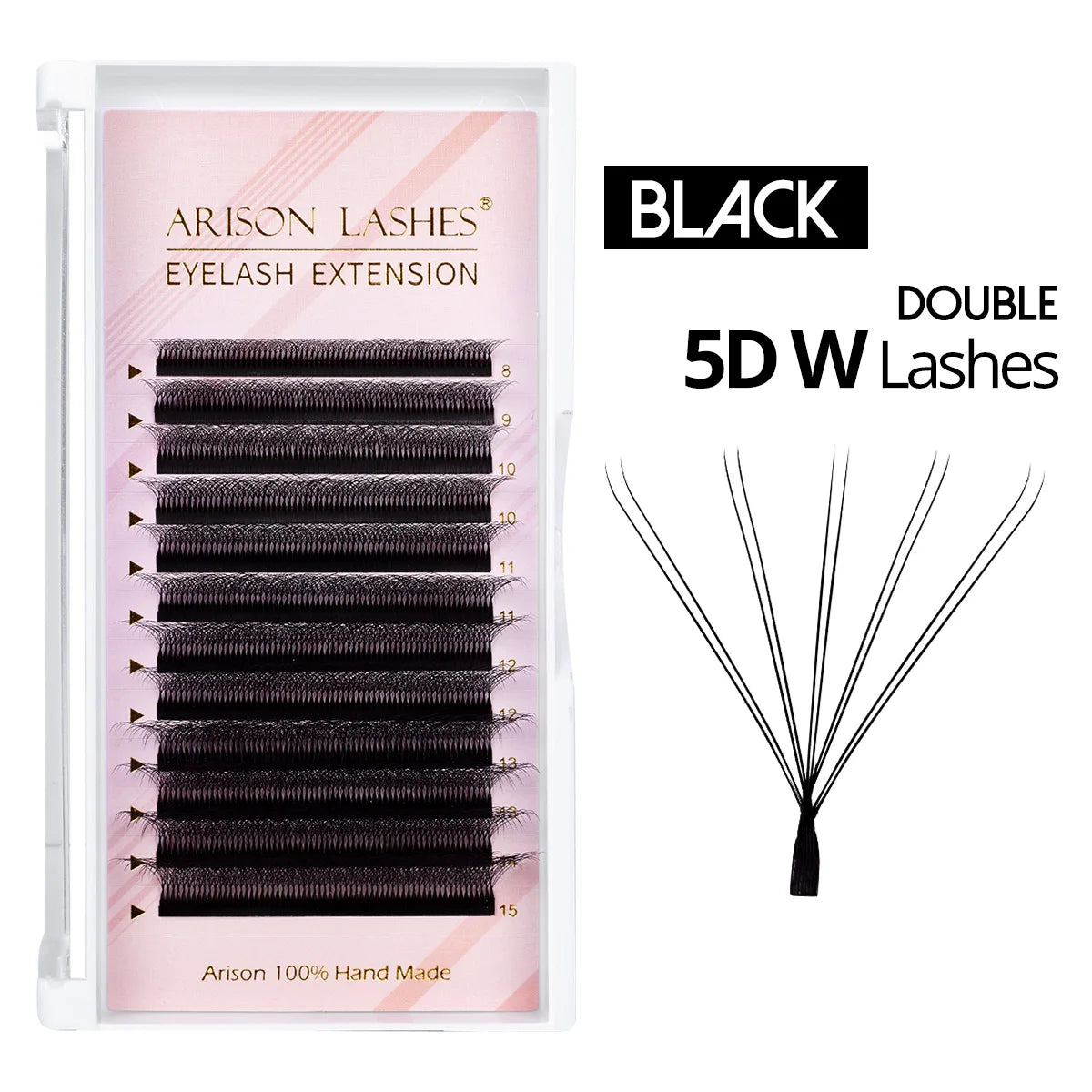 3D 6D W Shape Premade Volume Lash Fans Pro
