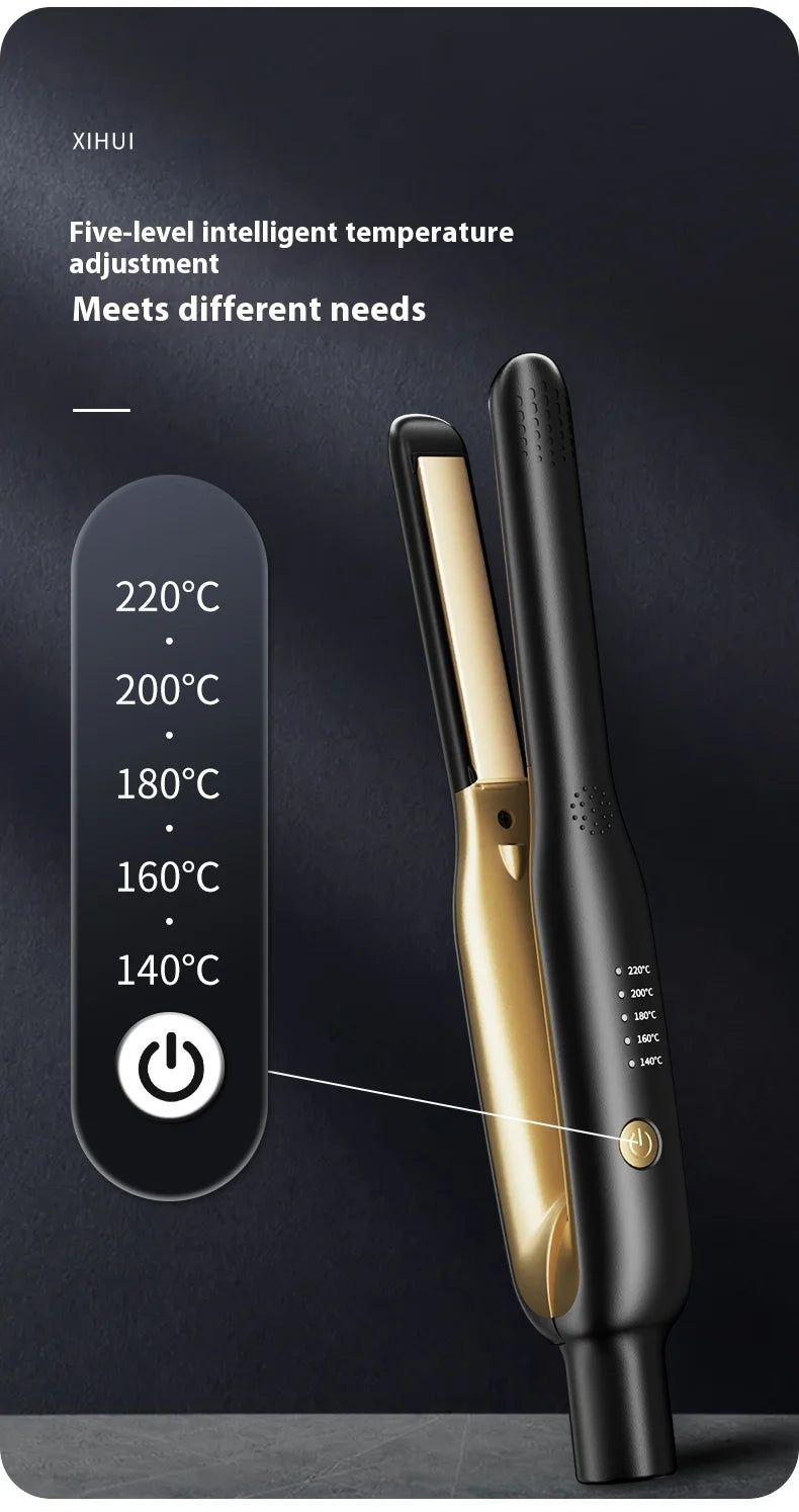 Mini Ceramic Hair Straightener Curler