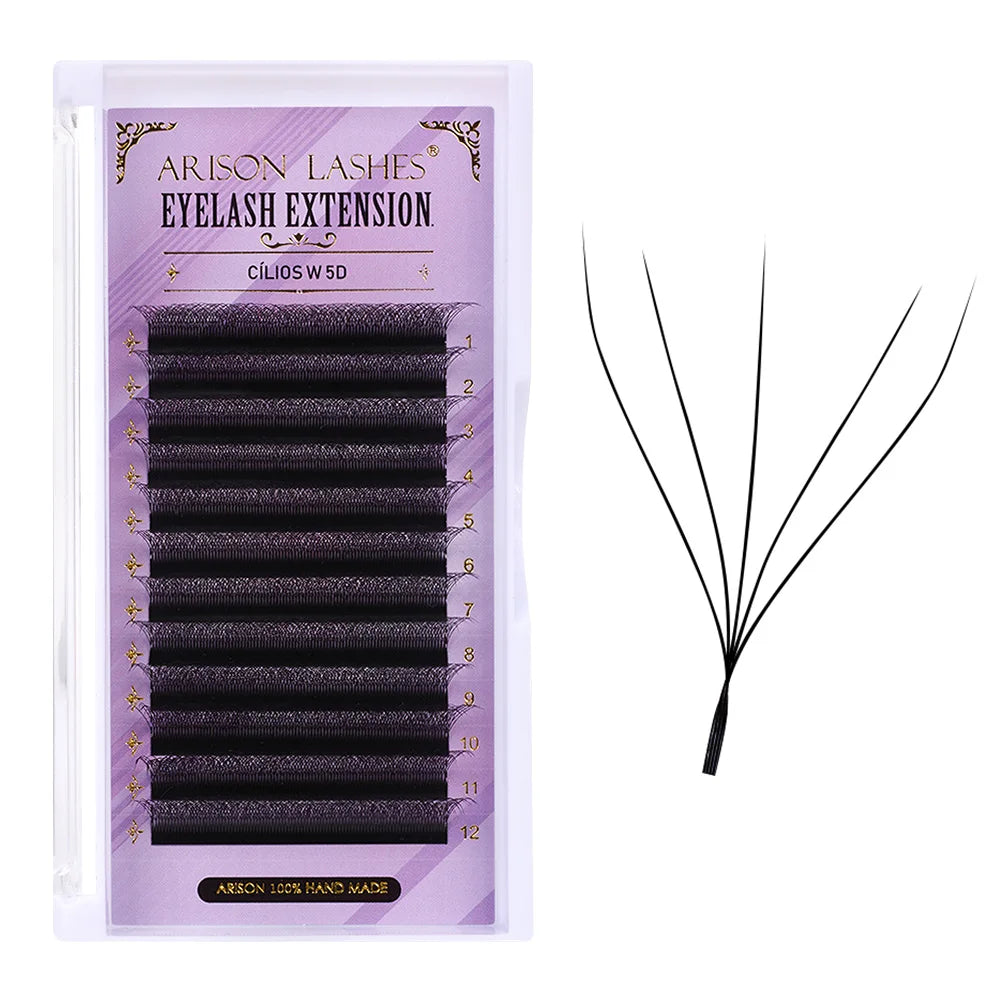 3D 6D W Shape Premade Volume Lash Fans Pro