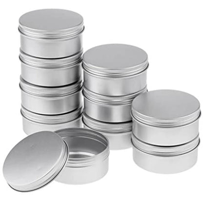 Aluminum Cosmetic Cream Storage Jar Set