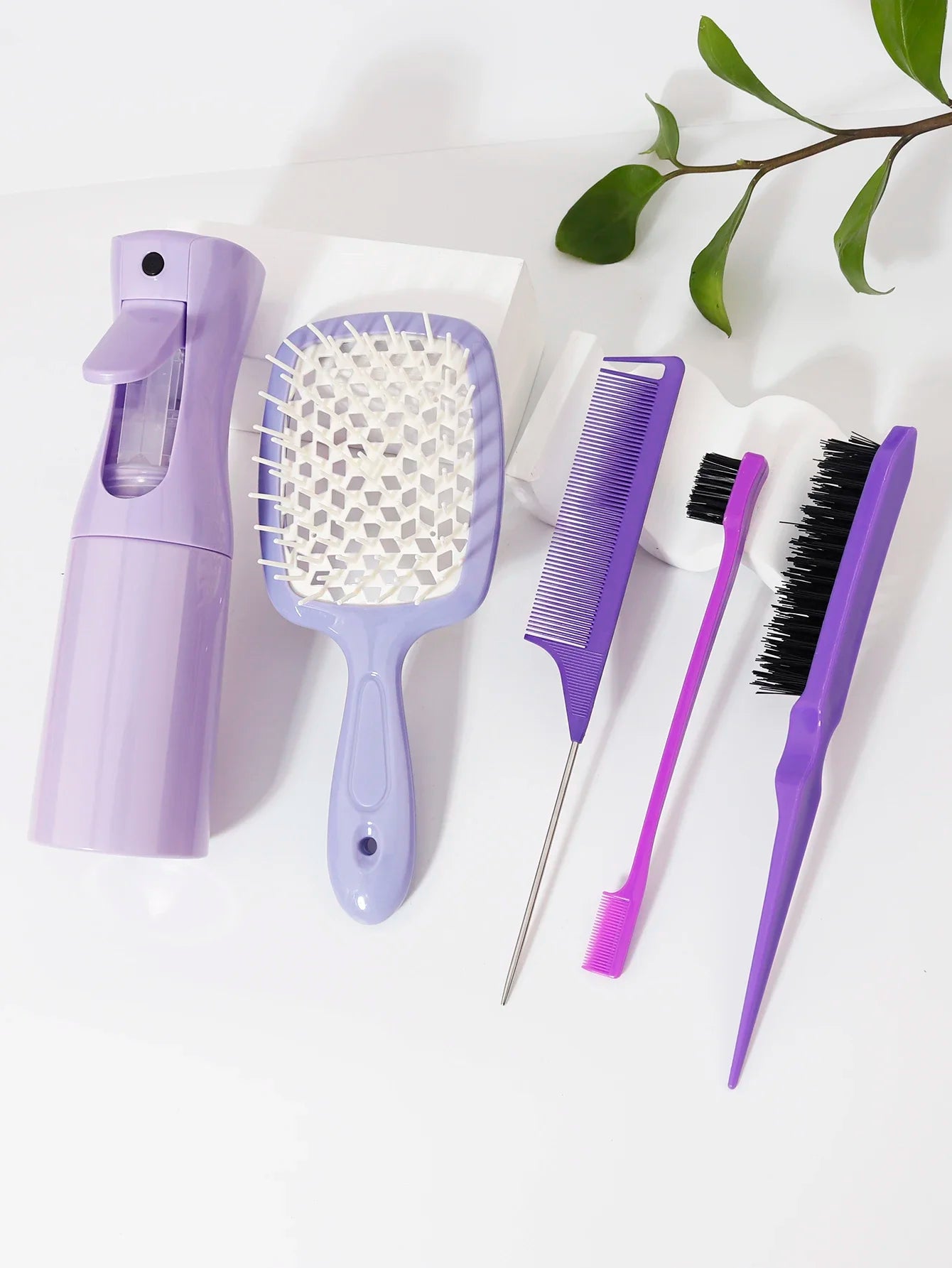 5pcs Hair Styling Comb Set Salon Pro Kit
