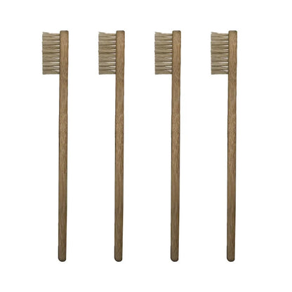 Eco Bamboo Toothbrush Set 5pcs Natural