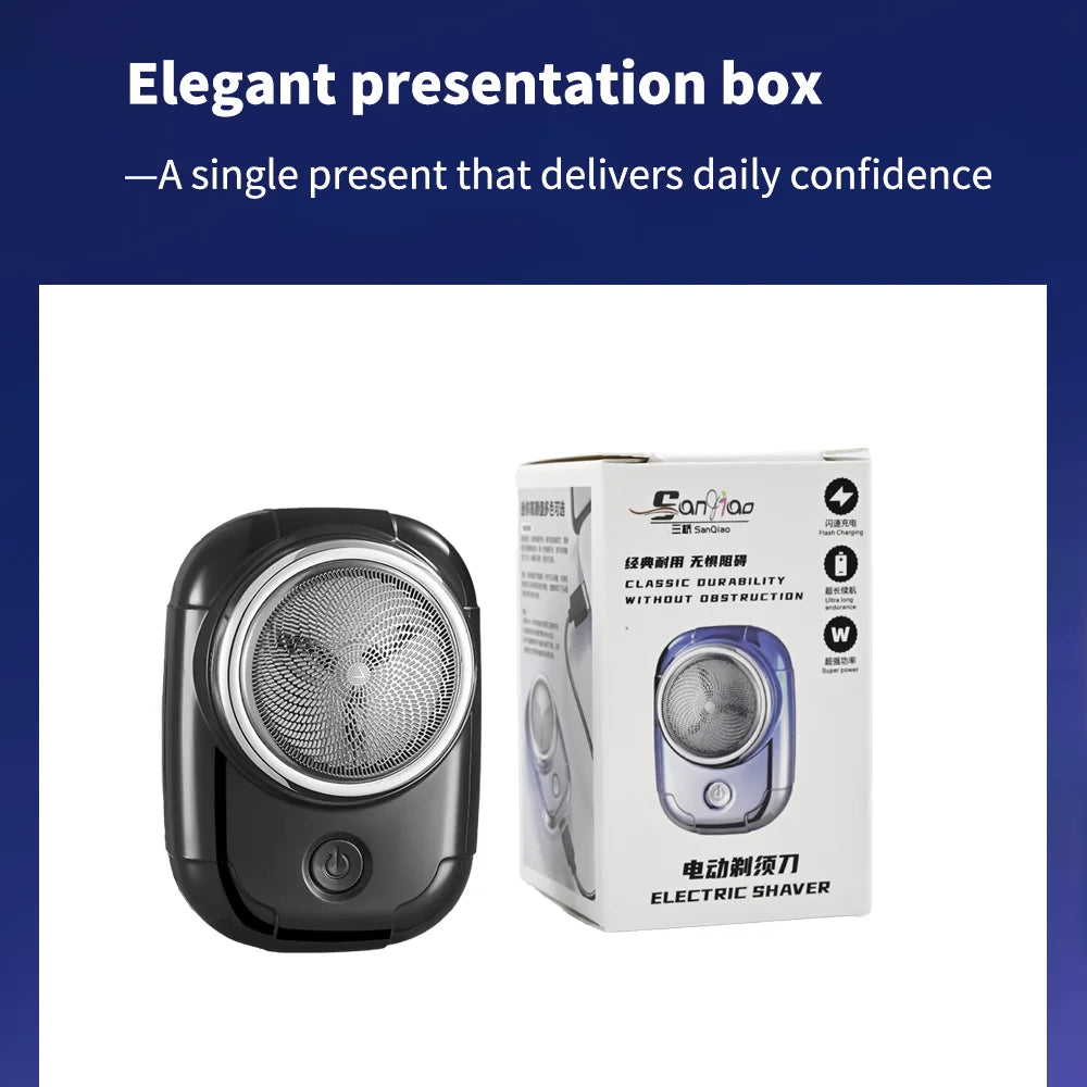 Mini Electric Shaver Rechargeable Men Travel Pro